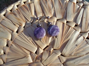 Purple Jasper Earrings