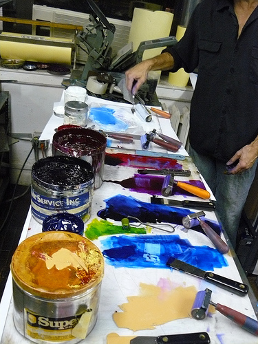 Photo of Inks from Center for the Book Arts, NYC