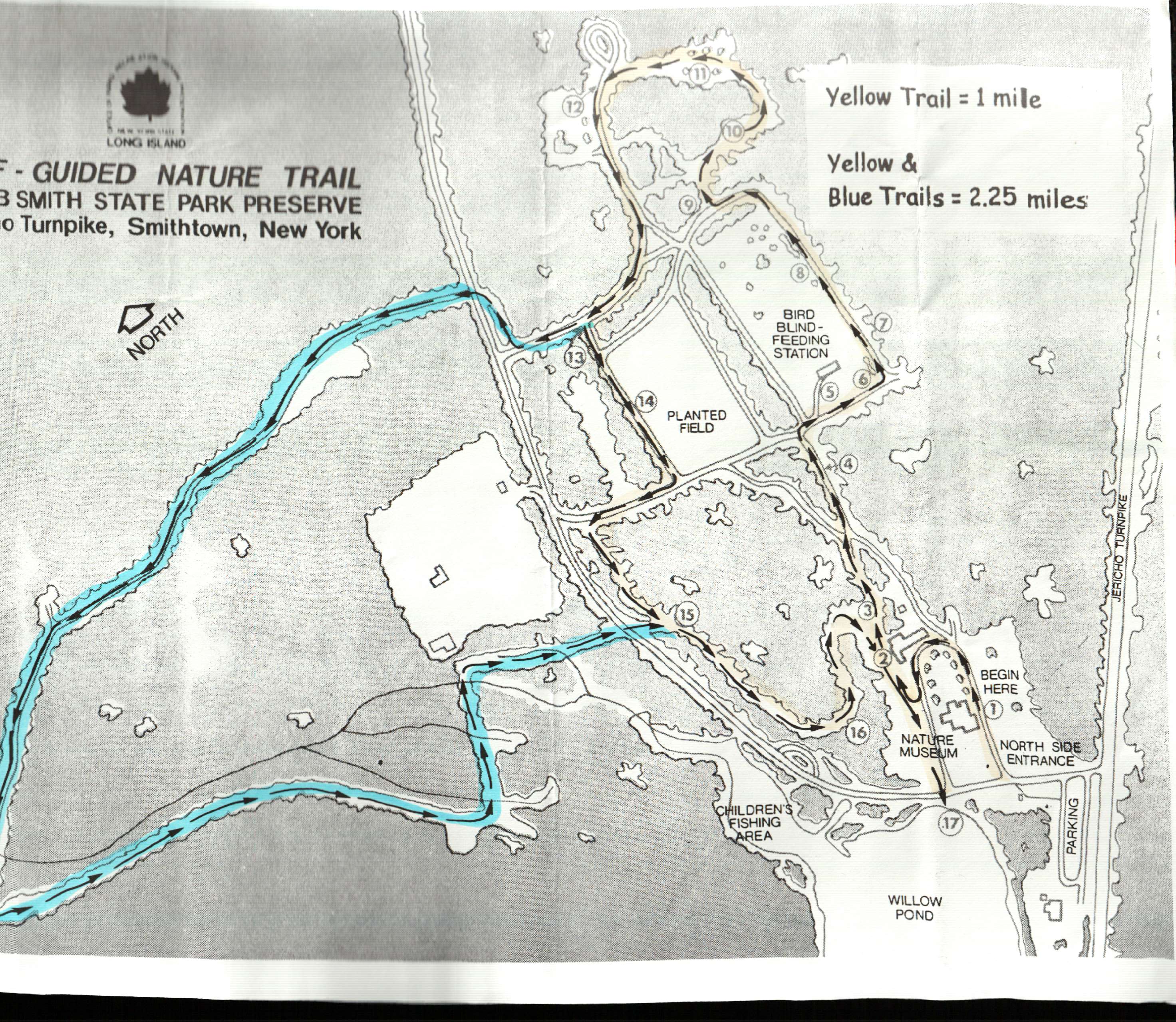 Map of Caleb Smith State Park